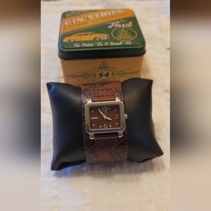 Fossil leather watch
